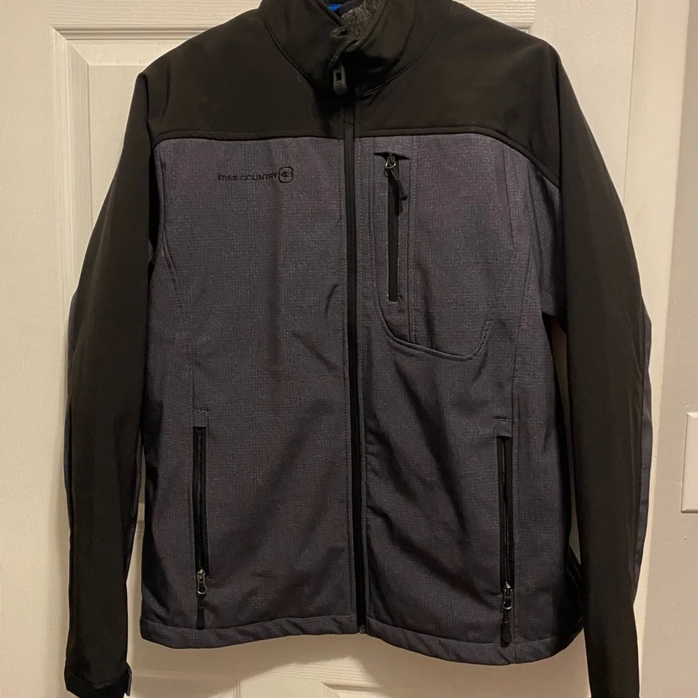 Free Country Men's Black and Dark Gray 3 in 1 System Jacket